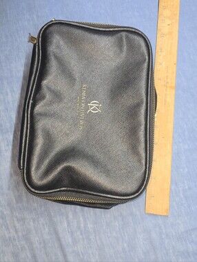 KENIA ONTIVEROS Beauty Black Make Up Bag7 x 10 Inch